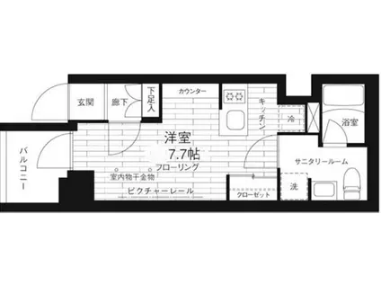 GRAND青葉台II(ワンルーム/2階)の間取り写真