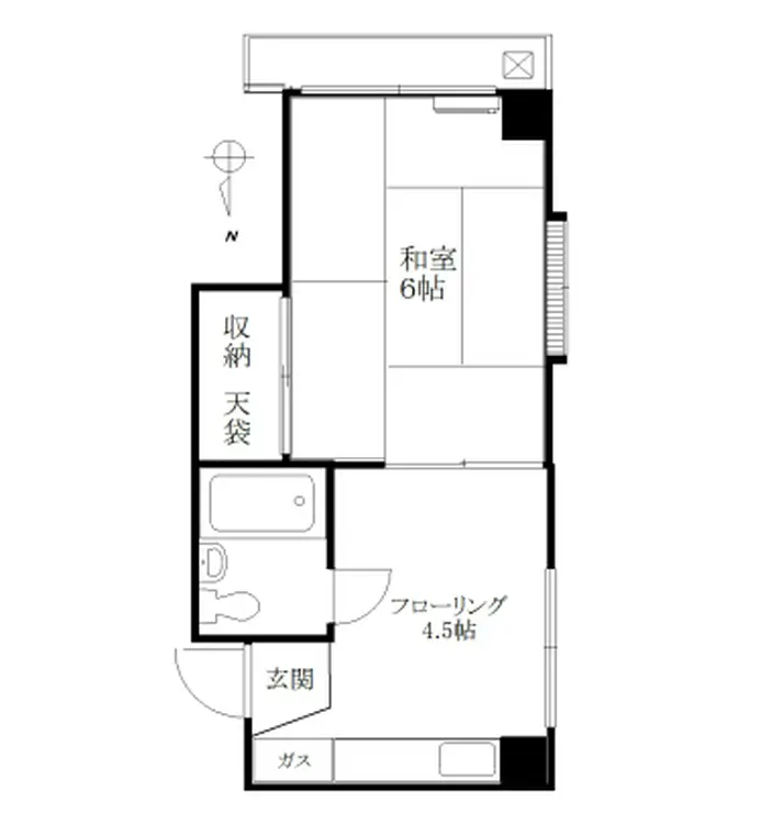 落合エイコーマンション 6階階 間取り