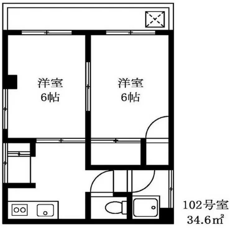 ハイツ恵比寿 1階階 間取り