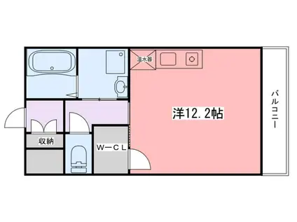 インタービレッジ下手野(ワンルーム/5階)の間取り写真