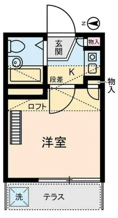 東小金井栄ハイム 2階階 間取り