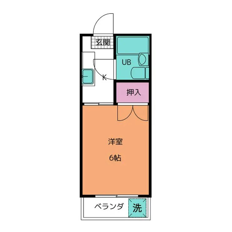 ハイツ石井 2階階 間取り