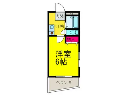 アメニティKSパートIII(1K/3階)の間取り写真