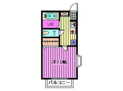 ブリーズイノウエ(1K/3階)の間取り写真