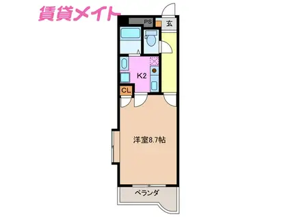 LUMINA S・K(1K/3階)の間取り写真