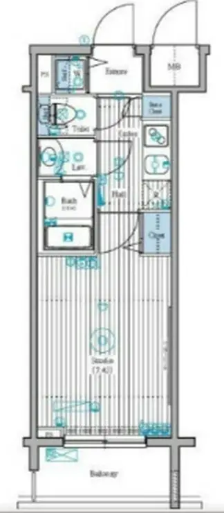 ガーラ・ステーション新宿御苑前 12階階 間取り