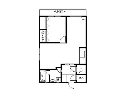 THE 5THCREST 白石(1LDK/4階)の間取り写真