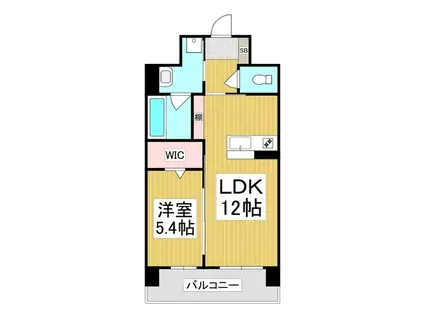 コンフォーティア広丘吉田III A棟(1LDK/10階)の間取り写真