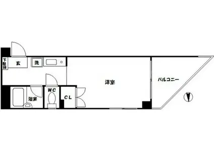 アヴェニール(1K/3階)の間取り写真