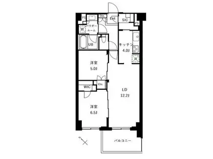 ザ・ケンジントン・レジデンスときわ台(2LDK/4階)の間取り写真