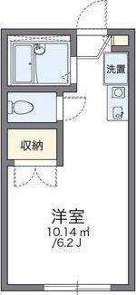 レオパレス江坂(1K/1階)の間取り写真