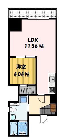 フューチャー川口町II(1LDK/2階)の間取り写真