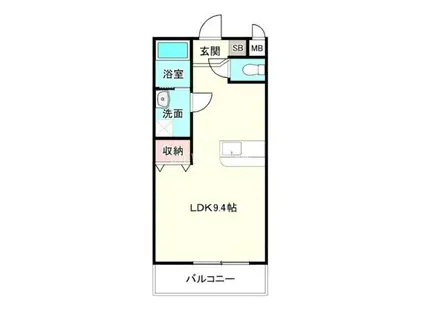 CENTURY HILLS(1K/4階)の間取り写真