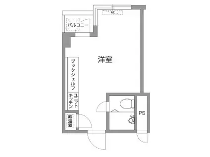 ロジマン西麻布(ワンルーム/4階)の間取り写真