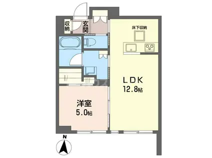 グランリリー(1LDK/1階)の間取り写真