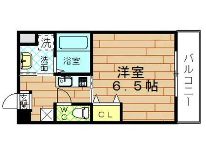 ヴィラナリー西九条Ⅱ(1K/4階)の間取り写真