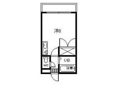 ハウス21(ワンルーム/1階)の間取り写真