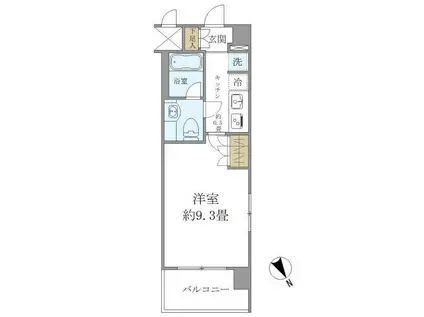 エコロジー上板橋レジデンス(1K/6階)の間取り写真