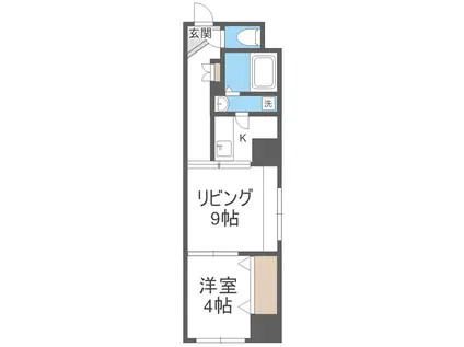 パークヒルズ中央12(1LDK/5階)の間取り写真