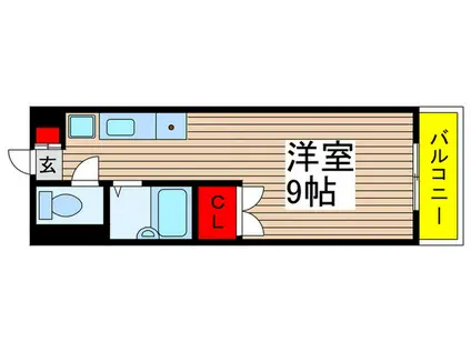 OPUS-21(ワンルーム/2階)の間取り写真