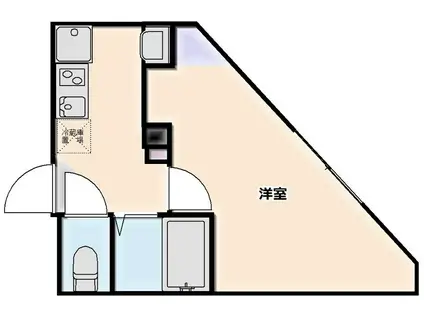 レジェンド金沢八景(1K/2階)の間取り写真
