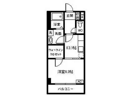 REREVE ZERO(1K/2階)の間取り写真