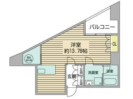 INFINITY22(1K/7階)の間取り写真