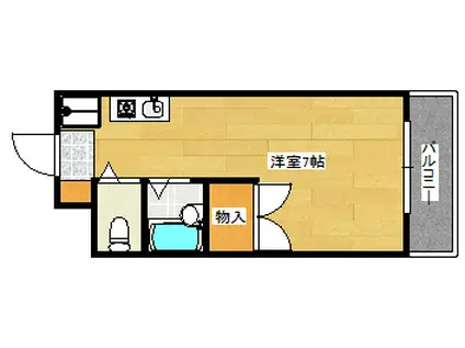 信和ビル(ワンルーム/4階)の間取り写真