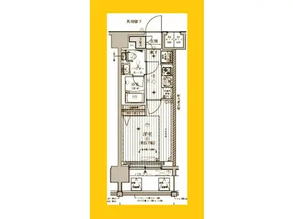 MAINSTAGE HIGASHIKANAGAWA(1K/3階)の間取り写真