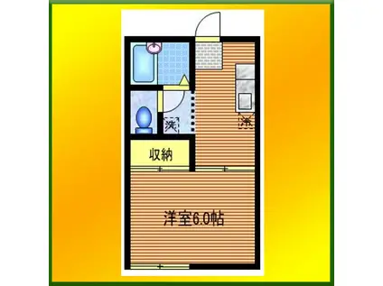 ORVIETO(1K/1階)の間取り写真