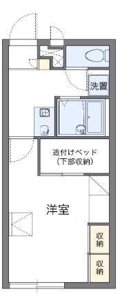 レオパレスMAPLEV(1K/2階)の間取り写真