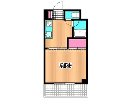 七八屋ビル(1DK/3階)の間取り写真