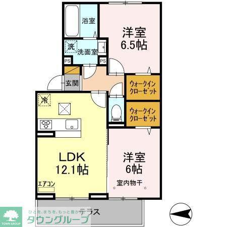 ファミリア エテルナ(2LDK/1階)の間取り写真