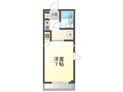 スカイビレッジアイセイ(1K/4階)の間取り写真