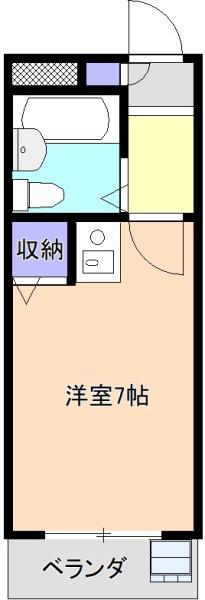 煉瓦館58(ワンルーム/1階)の間取り写真