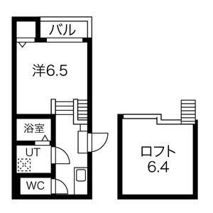 リブラ金山(1K/1階)の間取り写真