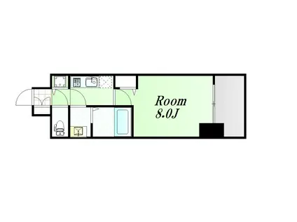 プレサンス谷町七丁目II(1K/12階)の間取り写真