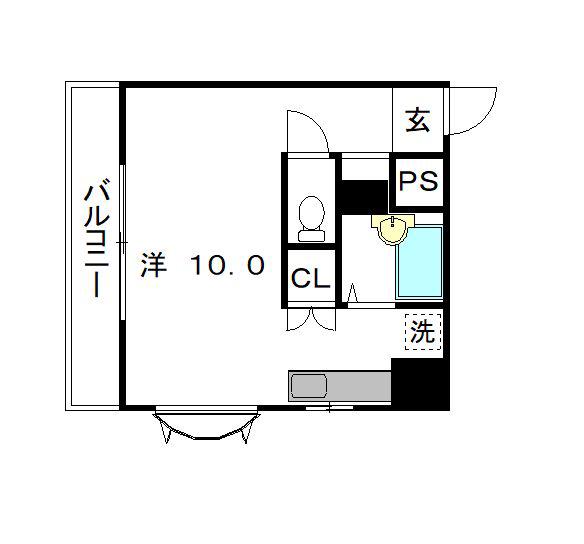 SINAJYURIME LANA(ワンルーム/3階)の間取り写真