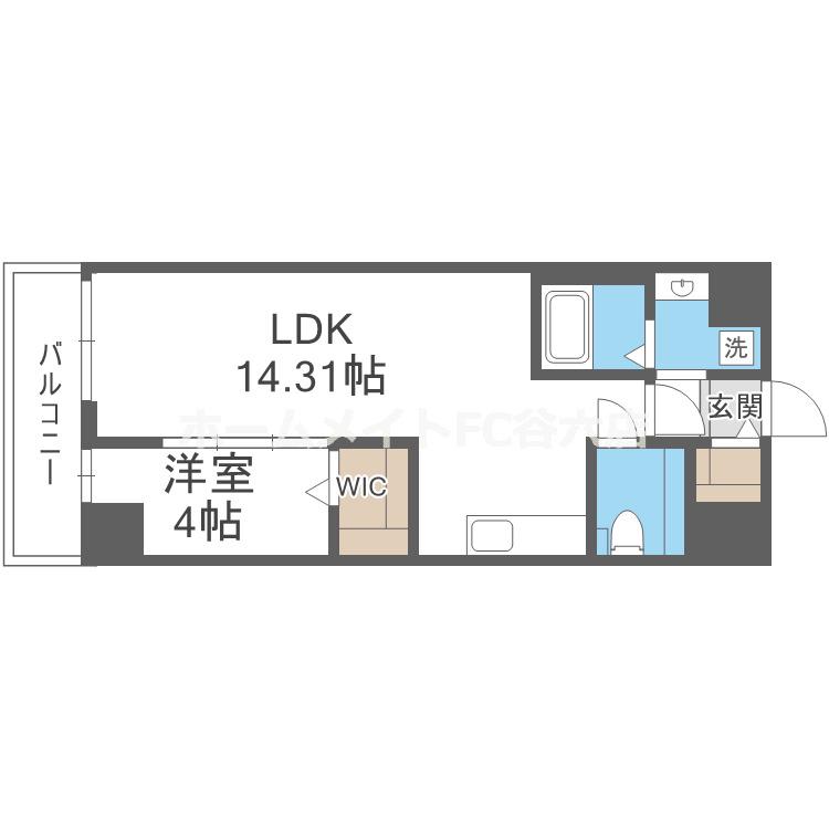LEGALAND猫 MIYAKOJIMA(1LDK/2階)の間取り写真