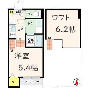ALAISE太子堂(1K/1階)の間取り写真