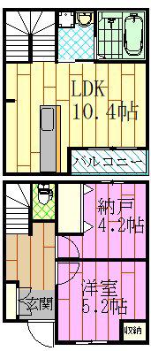 メルラス浦安(2LDK/1階)の間取り写真