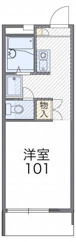 レオパレス北田園(1K/2階)の間取り写真