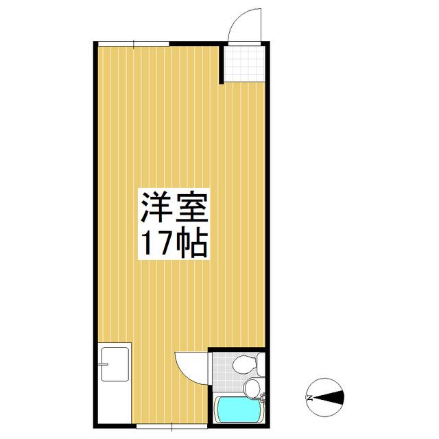 吉野屋ビル(ワンルーム/2階)の間取り写真