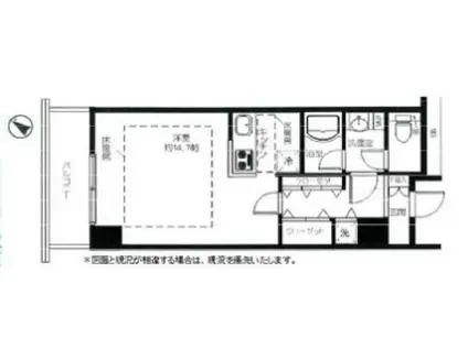 ライトコート四谷(ワンルーム/2階)の間取り写真