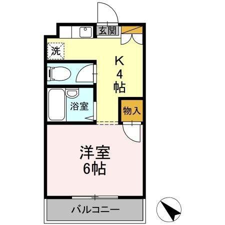 アネックス本郷(1K/1階)の間取り写真
