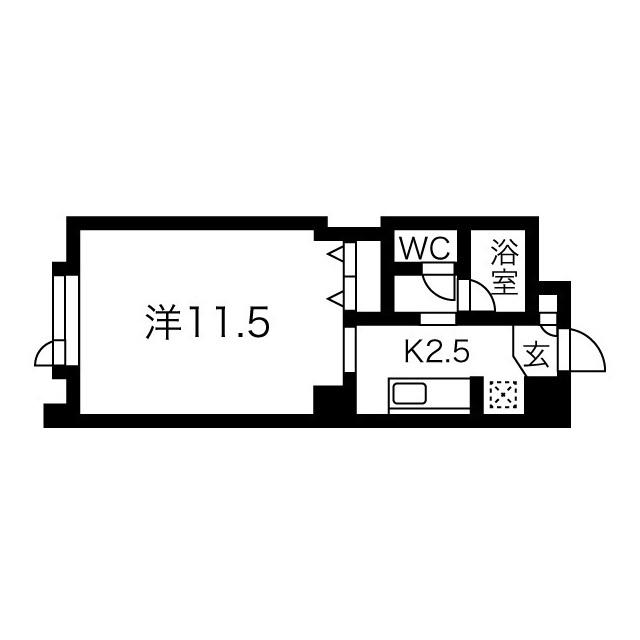 藤井ビルひばりが丘(1K/9階)の間取り写真