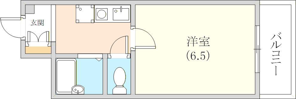 サニーコート(1K/1階)の間取り写真
