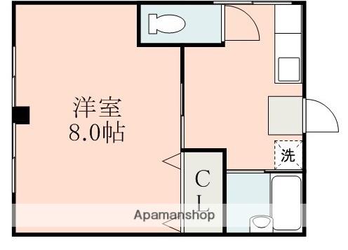 鎌田ビル(1K/3階)の間取り写真