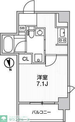LIGHTHOUSE元浅草(1K/5階)の間取り写真