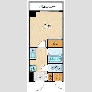 スカイコート蒲田駅前(1K/2階)の間取り写真